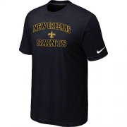 Wholesale Cheap Nike NFL New Orleans Saints Heart & Soul NFL T-Shirt Black