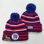 Cheap New York Giants Team Logo Red 100th Season Pom Knit Hat YD