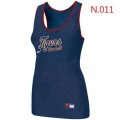 Wholesale Cheap Women's Nike Detroit Tigers Tri-Blend Racerback Stretch Tank Top Blue