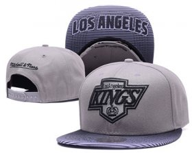 Cheap NHL Los Angeles Kings Team Logo Gray Mitchell & Ness Adjustable Hat