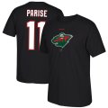 Wholesale Cheap Minnesota Wild #11 Zach Parise Reebok Center Ice TNT Reflect Logo Name & Number T-Shirt Black