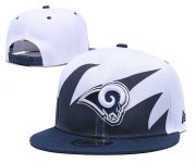 Cheap Rams Team Logo Navy White Adjustable Hat