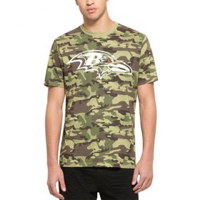 Wholesale Cheap Men\'s Baltimore Ravens \'47 Camo Alpha T-Shirt