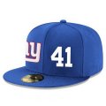 Cheap New York Giants #41 Dominique Rodgers-Cromartie Snapback Cap NFL Player Royal Blue with White Number Stitched Hat