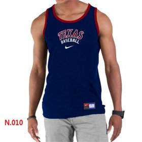 Wholesale Cheap Men\'s Nike Texas Rangers Home Practice Tank Top Blue