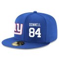 Cheap New York Giants #84 Larry Donnell Snapback Cap NFL Player Royal Blue with White Number Stitched Hat