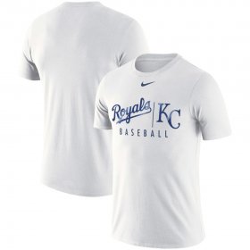 Wholesale Cheap Kansas City Royals Nike MLB Practice T-Shirt White