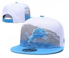 Cheap Lions Team Logo White Blue Adjustable Hat GS