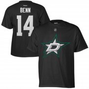 Wholesale Cheap Dallas Stars #14 Jamie Benn Reebok Name and Number Player T-Shirt Black