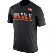 Wholesale Cheap Men's Cincinnati Bengals Nike Practice Legend Performance T-Shirt Black