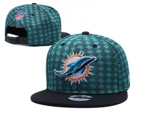 Cheap Dolphins Team Logo Green Black Adjustable Hat TX