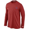 Wholesale Cheap Nike Dallas Cowboys Sideline Legend Authentic Logo Long Sleeve T-Shirt Red