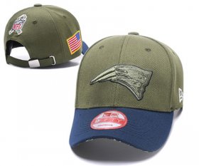 Cheap NFL New England Patriots Team Logo Olive Peaked Adjustable Hat SG65