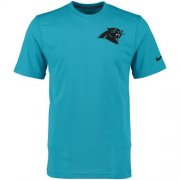 Wholesale Cheap Men's Carolina Panthers Nike Blue Stadium Touch Performance T-Shirt