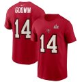 Wholesale Cheap Men's Tampa Bay Buccaneers Chris Godwin Nike Red Super Bowl LV Champions Name & Number T-Shirt