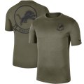 Wholesale Cheap Men's Detroit Lions Nike Olive 2019 Salute to Service Sideline Seal Legend Performance T-Shirt