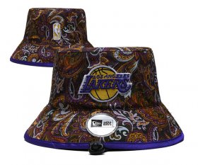 Cheap Los Angeles Lakers Stitched Bucket Hats 054