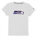 Wholesale Cheap Seattle Seahawks Sideline Legend Authentic Logo Youth T-Shirt White