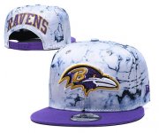 Cheap Ravens Team Logo Smoke Purple Adjustable Hat TX