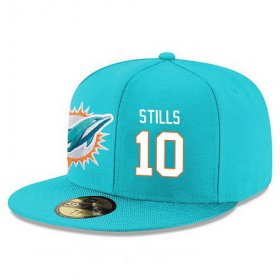 Cheap Miami Dolphins #10 Kenny Stills Snapback Cap NFL Player Aqua Green with White Number Stitched Hat