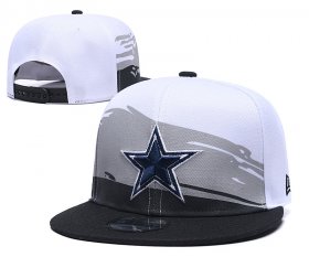 Cheap Cowboys Team Logo White Blue Adjustable Hat