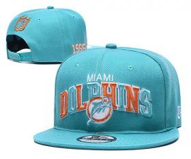 Cheap Dolphins Team Logo Aqua 1966 Anniversary Adjustable Hat YD