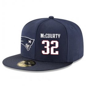 Cheap New England Patriots #32 Devin McCourty Snapback Cap NFL Player Navy Blue with White Number Stitched Hat