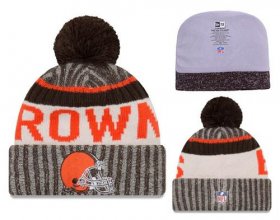 Cheap NFL Cleverland Browns Logo Stitched Knit Beanies 001