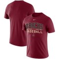 Wholesale Cheap Arizona Diamondbacks Nike Practice Performance T-Shirt Red