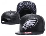 Cheap NFL Philadelphia Eagles Team Logo Black Snapback Adjustable Hat