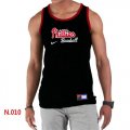 Wholesale Cheap Men's Nike Philadelphia Phillies Home Practice Tank Top Black