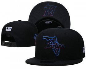 Cheap Miami Marlins Stitched Snapback Hats 004