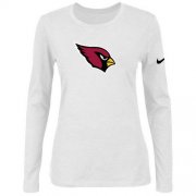 Wholesale Cheap Women's Nike Arizona Cardinals Of The City Long Sleeve Tri-Blend NFL T-Shirt White