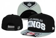 Cheap NHL Los Angeles Kings Team Logo Black Snapback Adjustable Hat