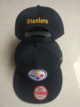 Cheap Steelers Fresh Logo Black Adjustable Hat LT