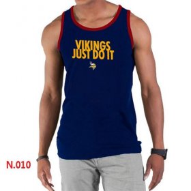 Wholesale Cheap Men\'s Nike NFL Minnesota Vikings Sideline Legend Authentic Logo Tank Top Dark Blue