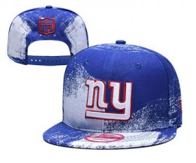 Cheap New York Giants Team Logo Royal White Adjustable Hat YD