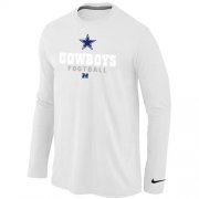 Wholesale Cheap Nike Dallas Cowboys Critical Victory Long Sleeve NFL T-Shirt White