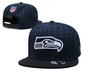 Cheap Seahawks Team Logo Navy Black Adjustable Hat TX