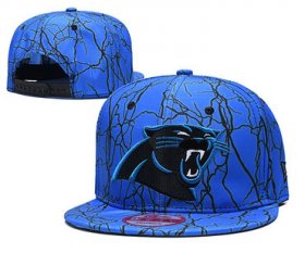 Cheap Panthers Team Logo Blue Adjustable Hat TX