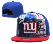 Cheap New York Giants Team Logo Royal Red Adjustable Leather Hat TX