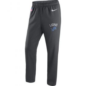 Wholesale Cheap Men\'s Detroit Lions Nike Anthracite Circuit Sideline Performance Pants