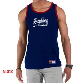 Wholesale Cheap Men\'s Nike New York Yankees Home Practice Tank Top Blue