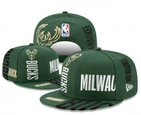 Cheap Milwaukee Bucks Snapback Ajustable Cap Hat YD 20-04-07-01