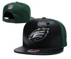 Cheap NFL Philadelphia Eagles Team Logo Green Silver Adjustable Hat YD