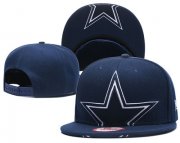 Cheap NFL Dallas Cowboys Half Logo Navy Snapback Adjustable Hat GS14