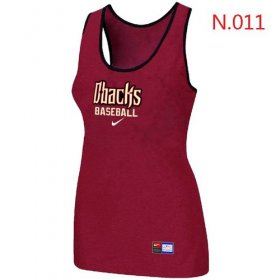 Wholesale Cheap Women\'s Nike Arizona Diamondbacks Tri-Blend Racerback Stretch Tank Top Red