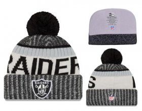 Cheap NFL Oakland Raiders Logo Stitched Knit Beanies 013