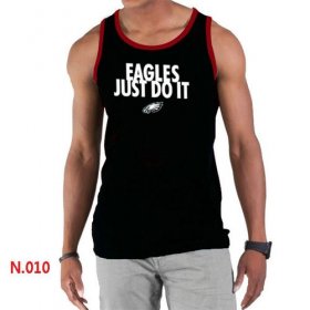 Wholesale Cheap Men\'s Nike NFL Philadelphia Eagles Sideline Legend Authentic Logo Tank Top Black_1