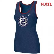 Wholesale Cheap Women's Nike New York Yankees #2 Derek Jeter Official Final Season Commemorative Logo Stretch Tank Top Blue